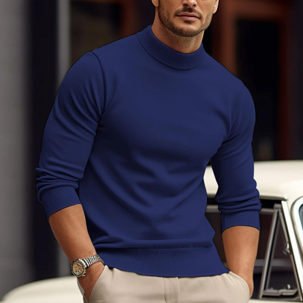 Isidore | Men's Roll Neck Jumper Cashmere Knit