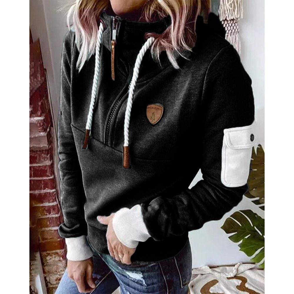 Isolde | Women's Chunky Knit Hooded Zip up Jumper