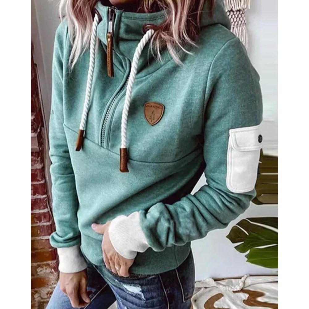 Isolde | Women's Chunky Knit Hooded Zip up Jumper