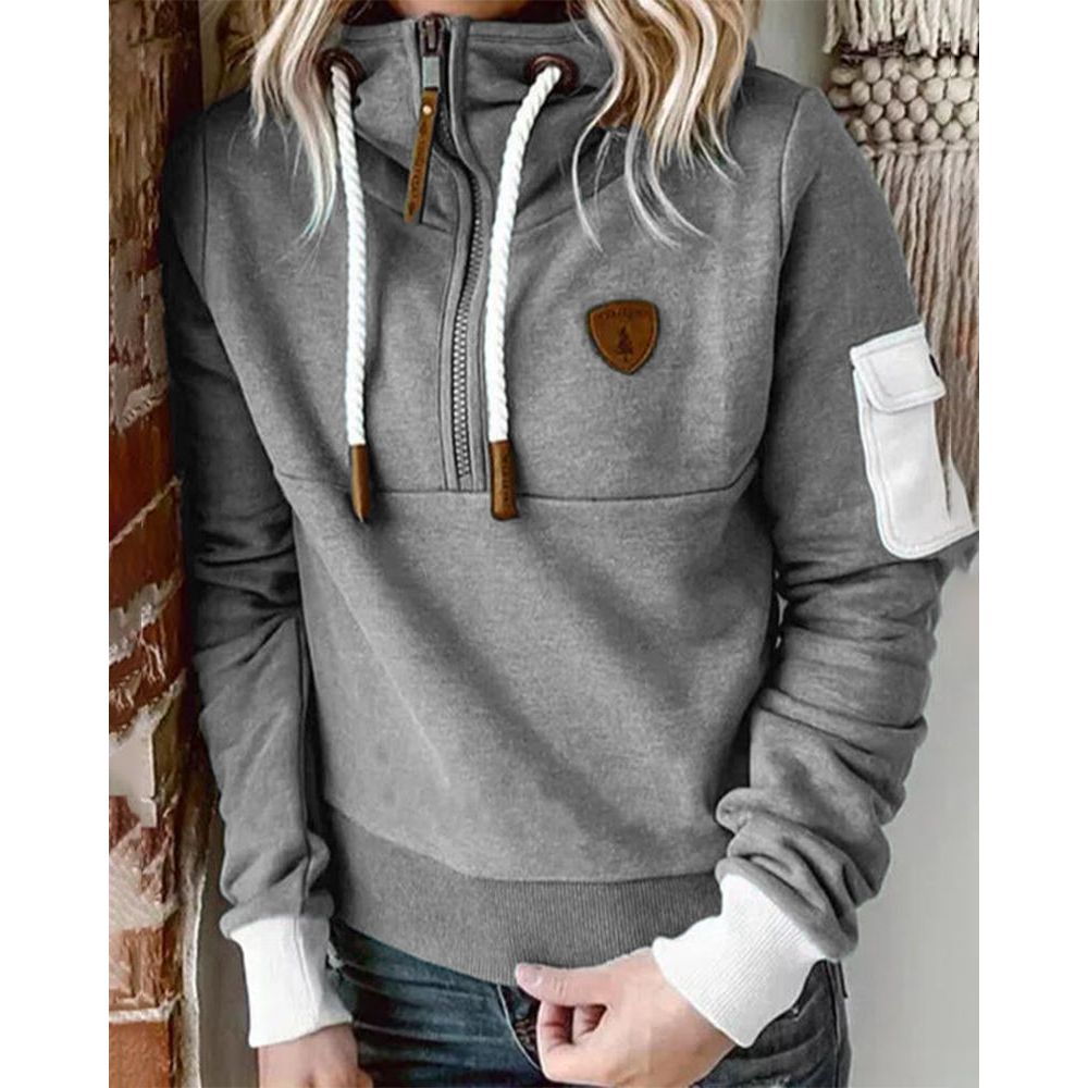 Isolde | Women's Chunky Knit Hooded Zip up Jumper