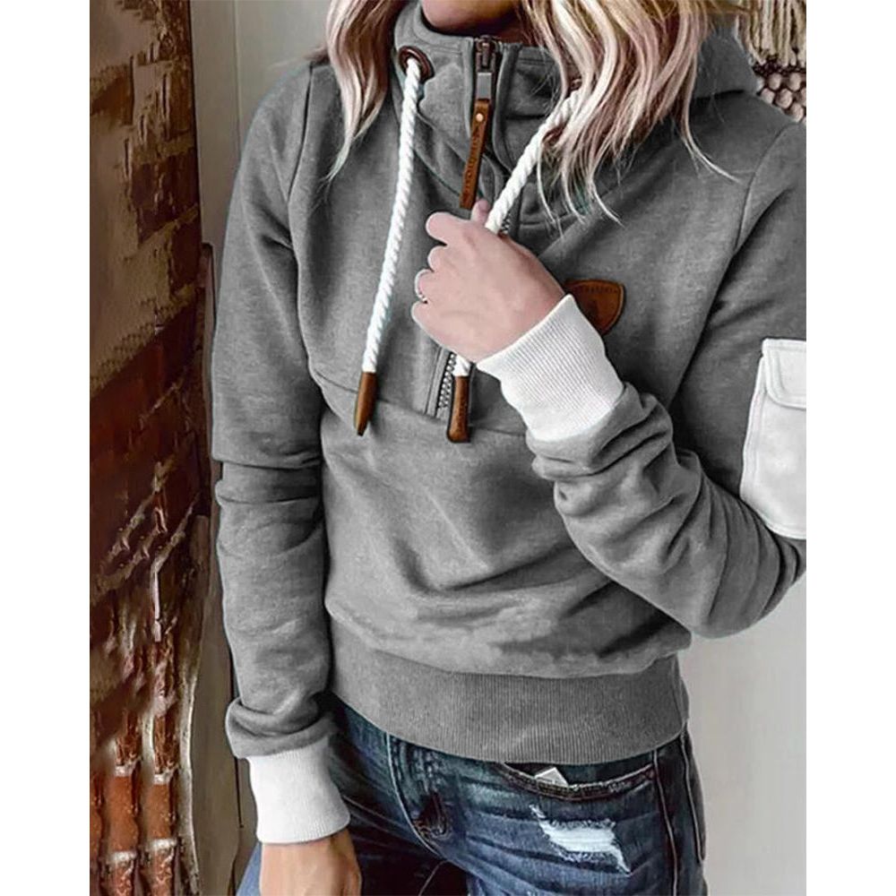 Isolde | Women's Chunky Knit Hooded Zip up Jumper