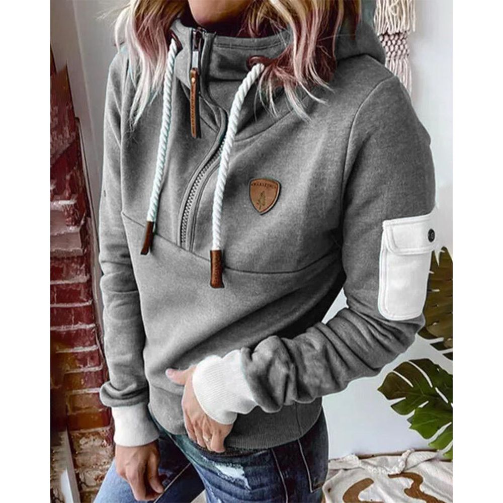 Isolde | Women's Chunky Knit Hooded Zip up Jumper