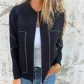 Jacinta | Women's Lightweight Zip up Knitted Jumper