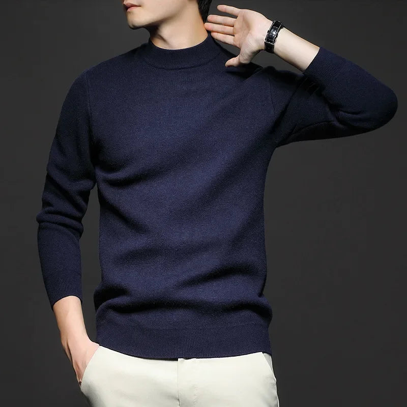 Jasper | Men's Wool Roll Neck Jumper Knit