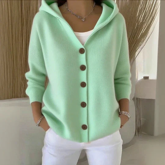 Juno | Women's Hooded Knitted Cardigan Soft