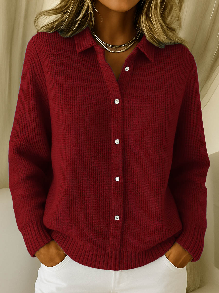 Katarina | Women's Button Front Cardigan Knitted Soft