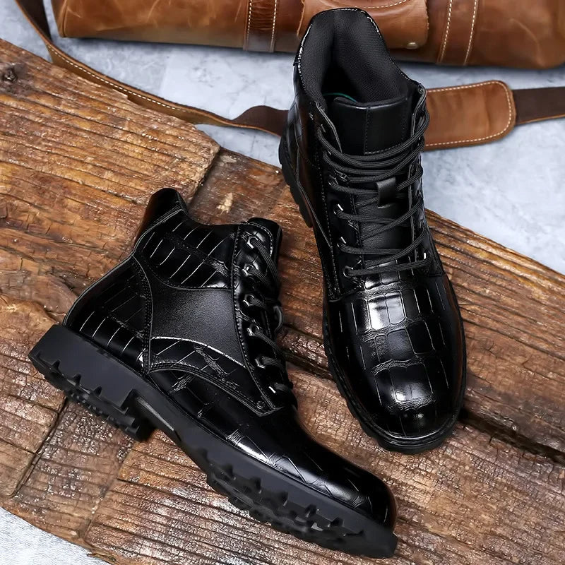 Kenneth | Men's Lace up Leather Boots Dress