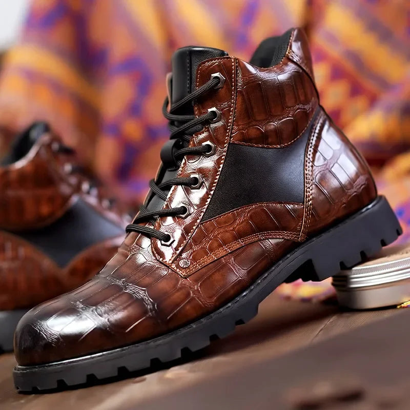 Kenneth | Men's Lace up Leather Boots Dress