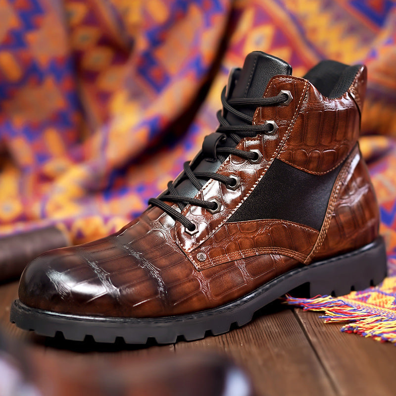 Kenneth | Men's Lace up Leather Boots Dress