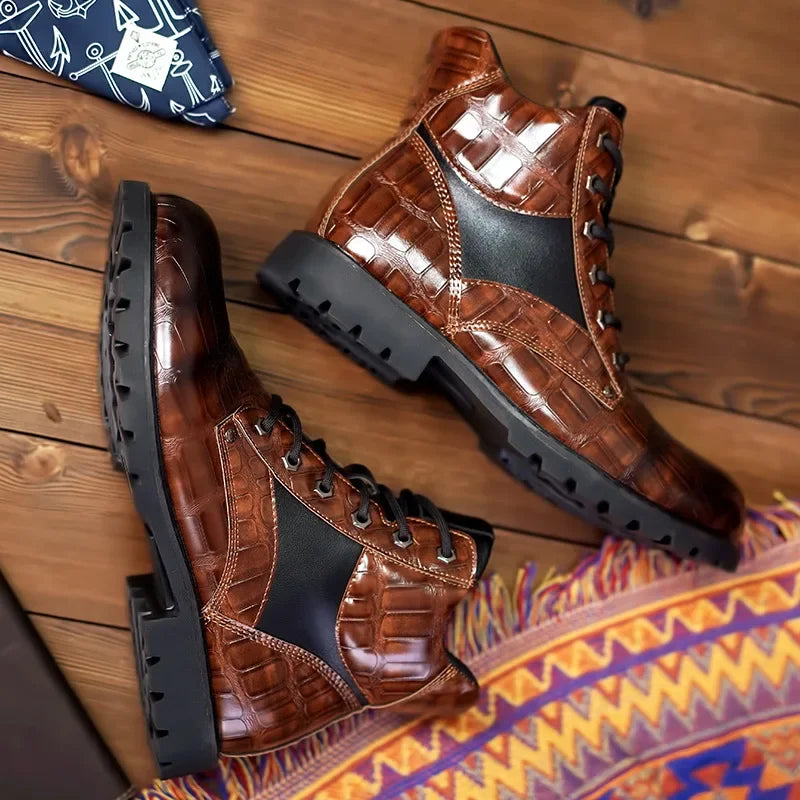 Kenneth | Men's Lace up Leather Boots Dress