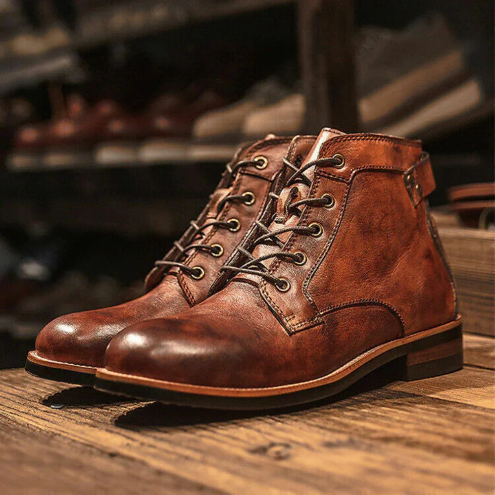 Lambert | Men's Leather Boots Ankle Chukka