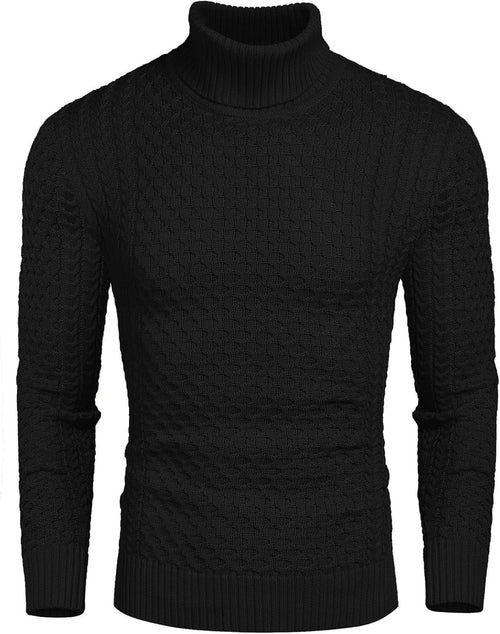 Men's Casual Knitted Turtleneck Sweater