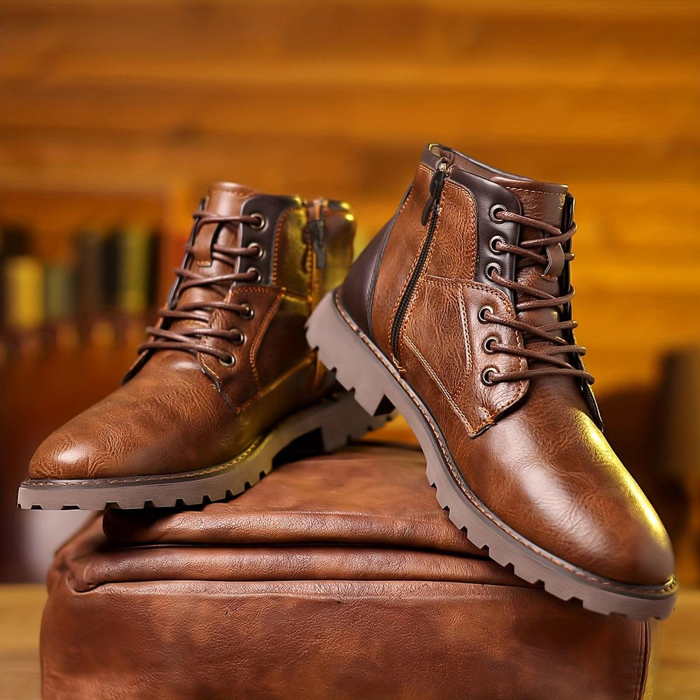Lawrence | Men's Dress Leather Boots Ankle