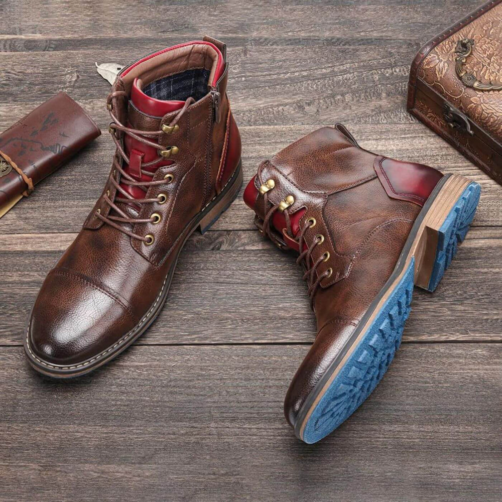 Leopold | Men's Oxford Leather Boots Dress