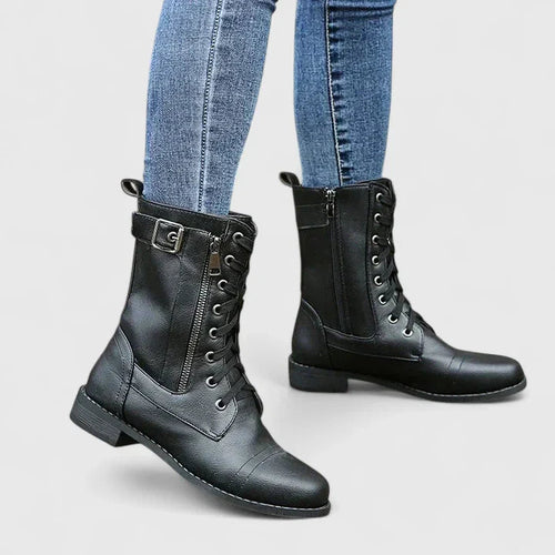 Linnea | Women's Lace up Mid Calf Winter Boots
