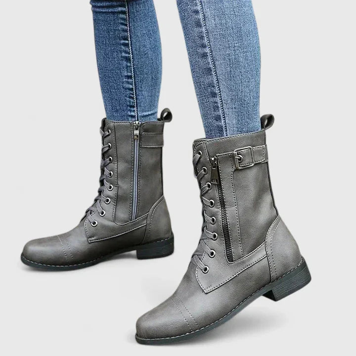 Linnea | Women's Lace up Mid Calf Winter Boots