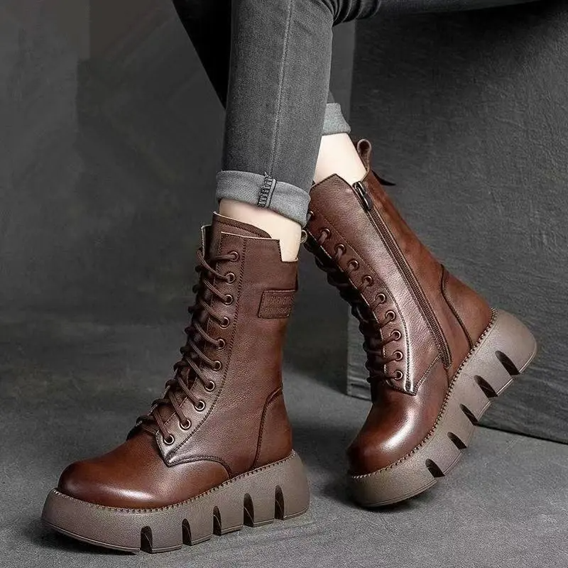 Maisie | Women's Leather Boots Ankle Cushioned