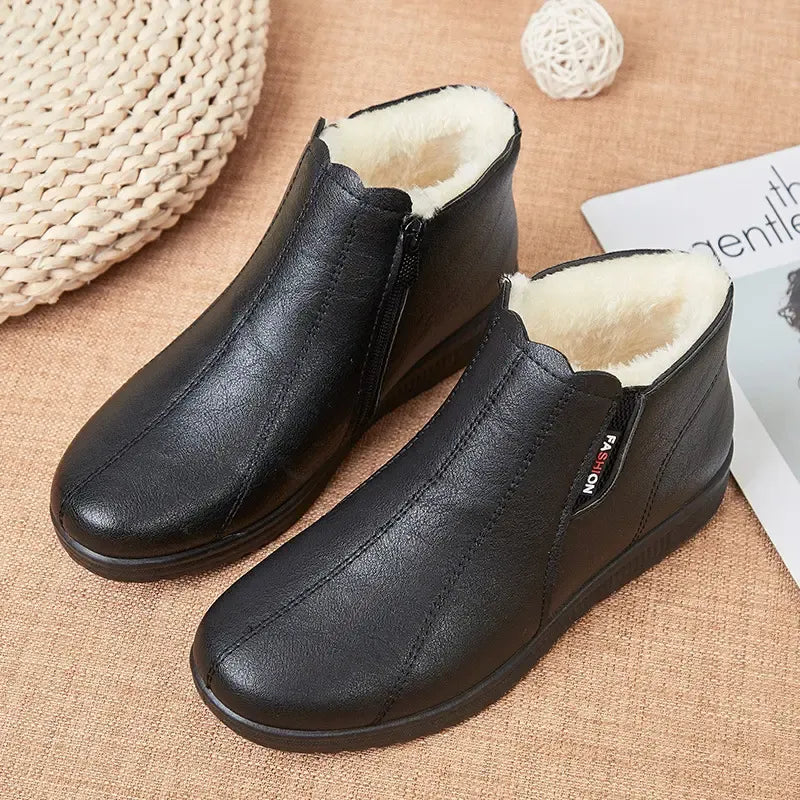 Maribel | Women's Leather Winter Boots Warm