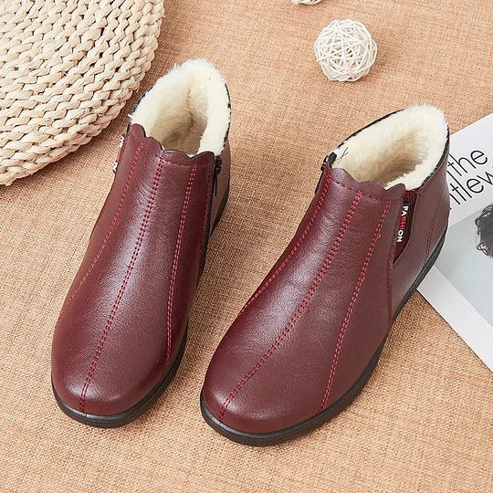 Maribel | Women's Leather Winter Boots Warm