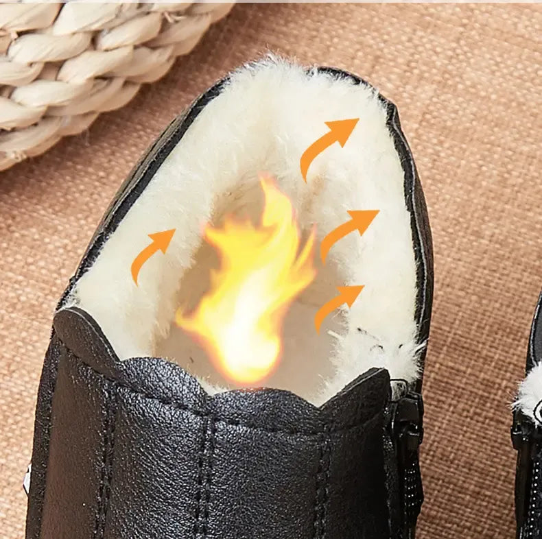 Maribel | Women's Leather Winter Boots Warm