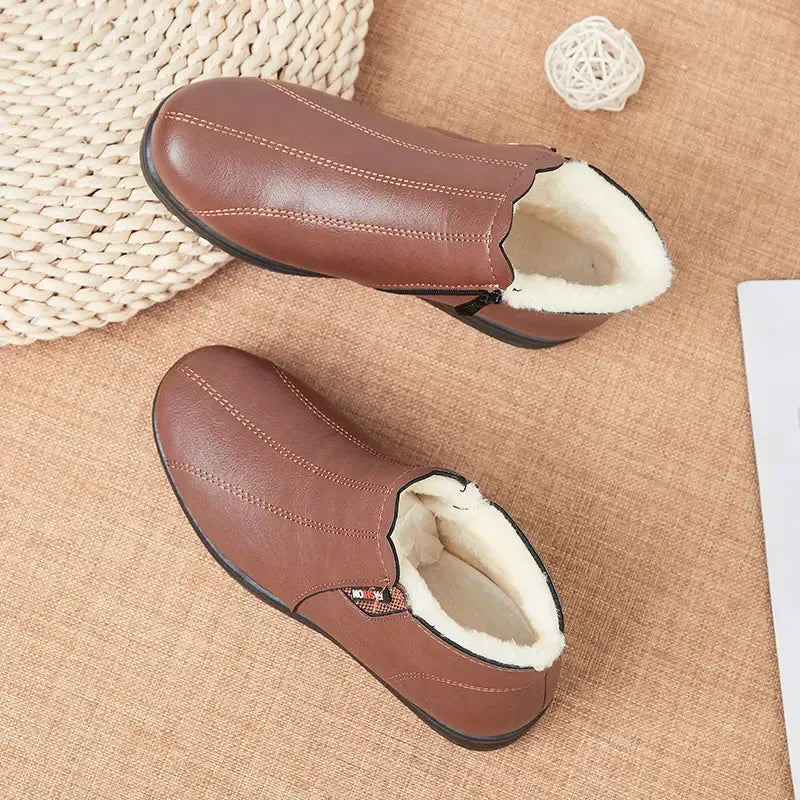 Maribel | Women's Leather Winter Boots Warm