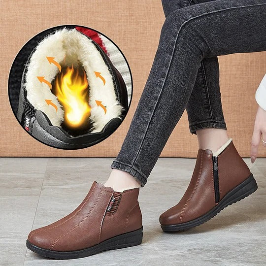 Maribel | Women's Leather Winter Boots Warm