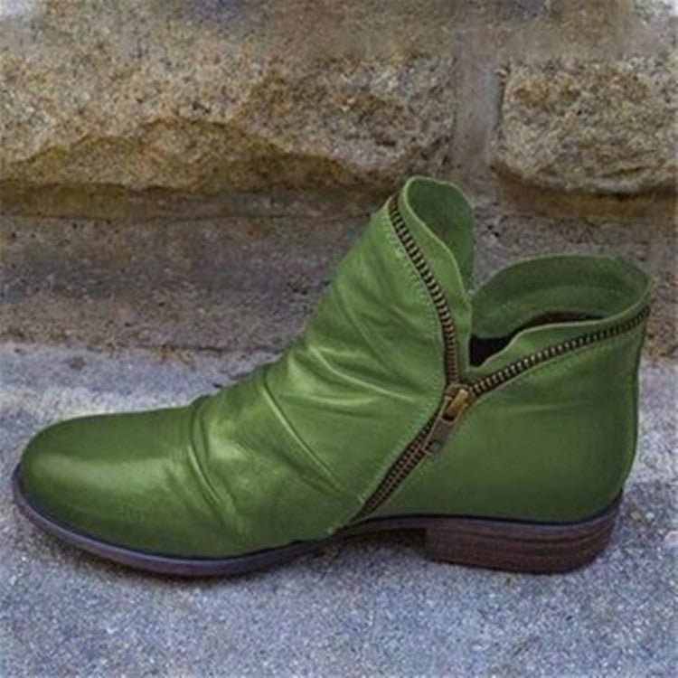Mariel | Women's Leather Boots Ankle Lug Sole