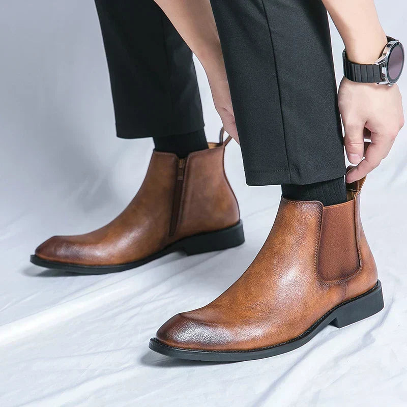 Mathias | Men's Chelsea Boots Suede Leather