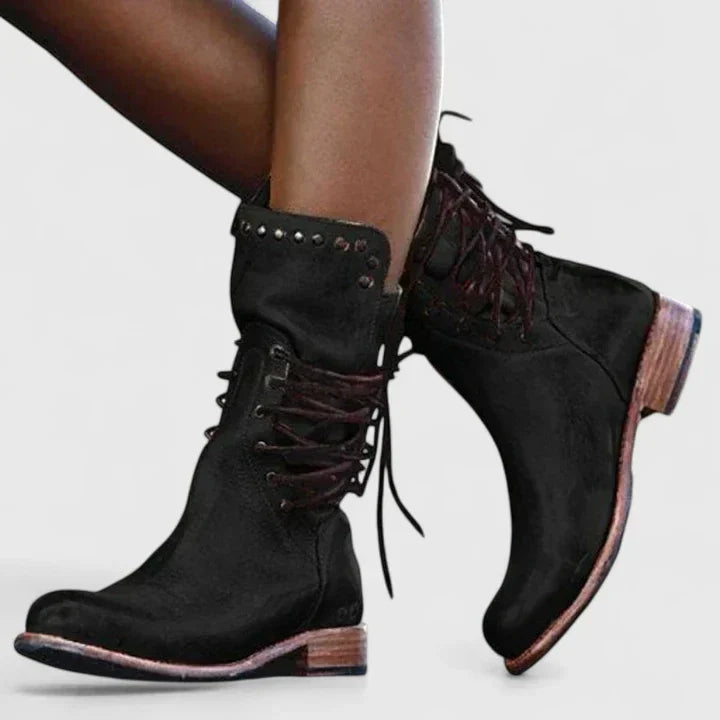 Mavis | Women's Lace up Leather Boots