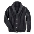 Broderick - Cable Knit V-Neck Cardigan