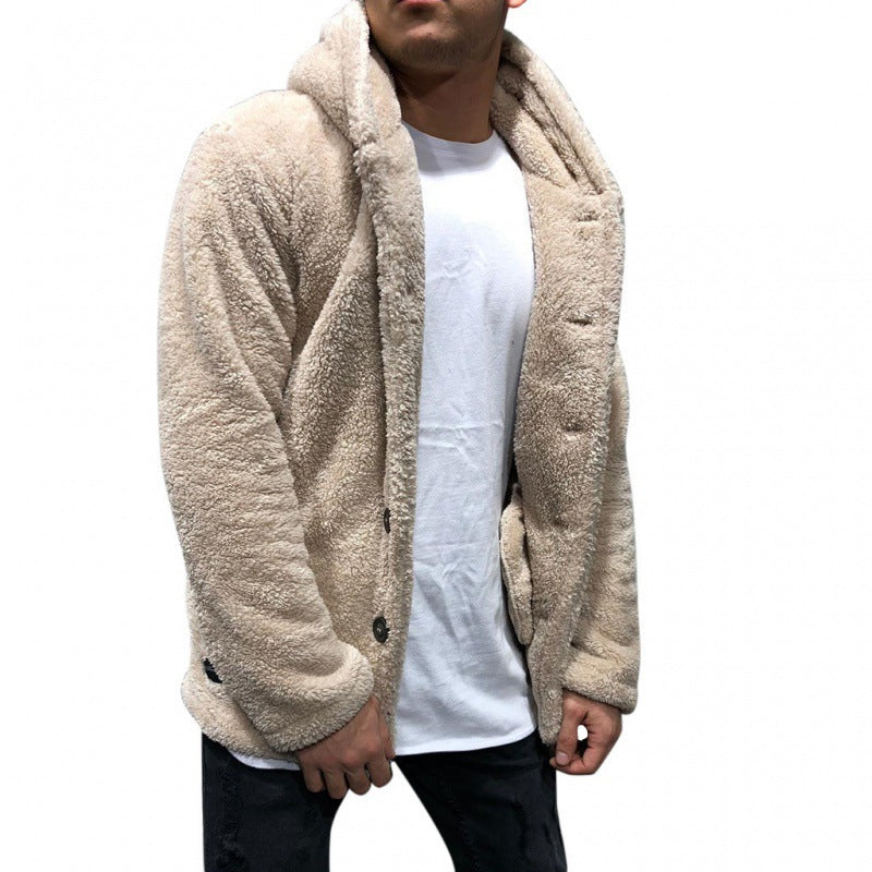 Miles | Men's Hooded Fleece Jacket Sherpa