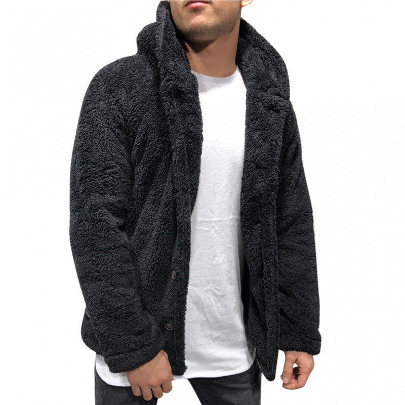 Miles | Men's Hooded Fleece Jacket Sherpa