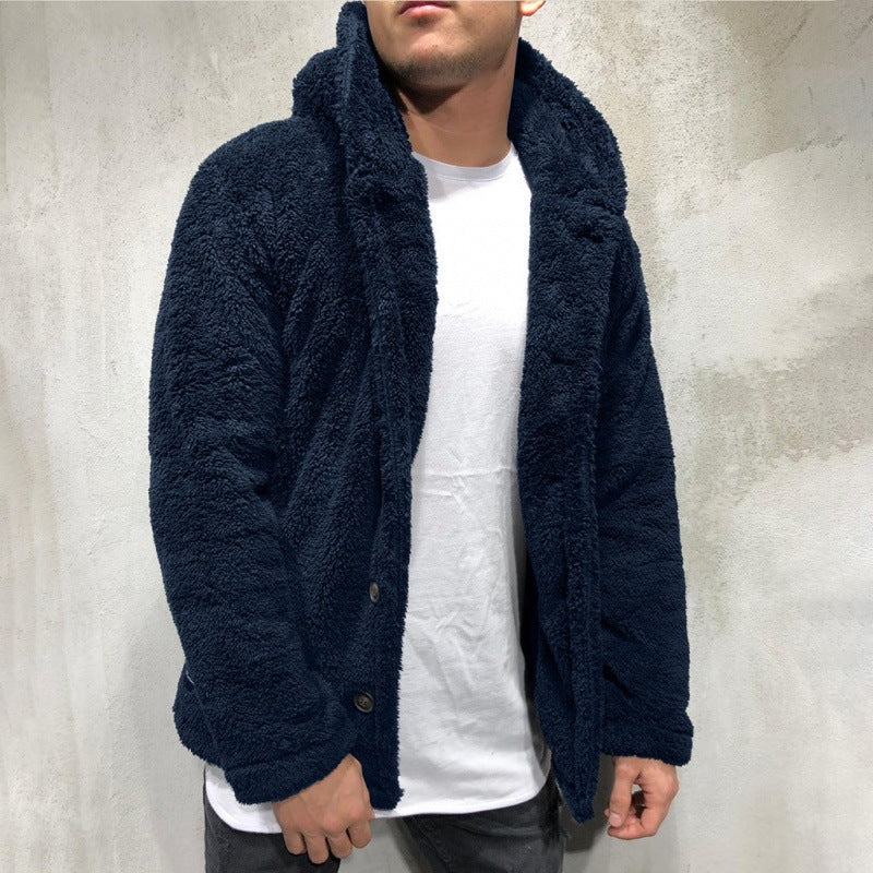 Miles | Men's Hooded Fleece Jacket Sherpa