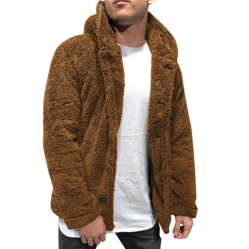 Miles | Men's Hooded Fleece Jacket Sherpa