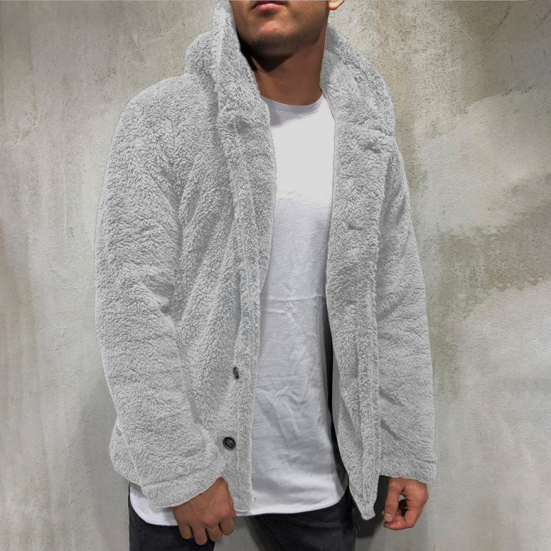 Miles | Men's Hooded Fleece Jacket Sherpa