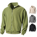Men's High Collar Full-Zip Fleece Jacket