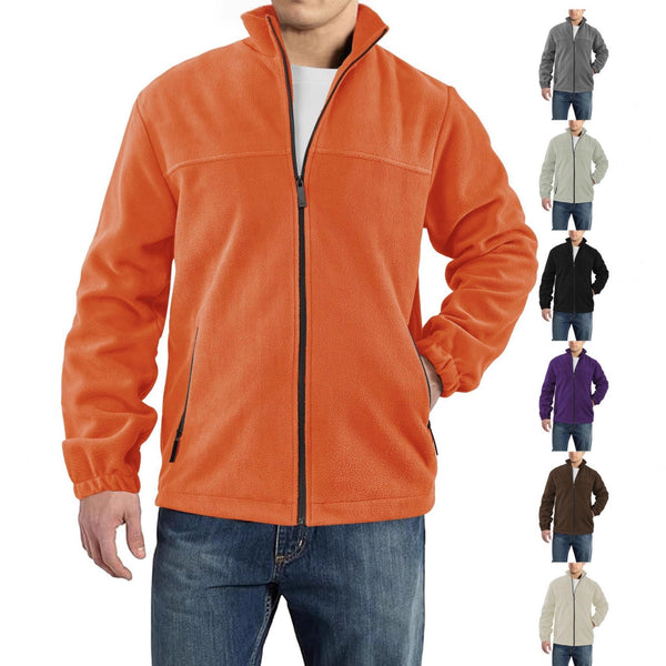 Men's Warm Stand Collar Fleece Jacket