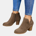 Odile | Women's Block Heel Ankle Boots Leather
