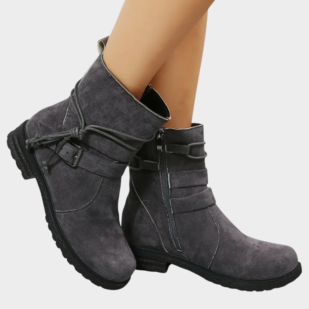 Ophelia | Women's Low Heel Ankle Boots Leather