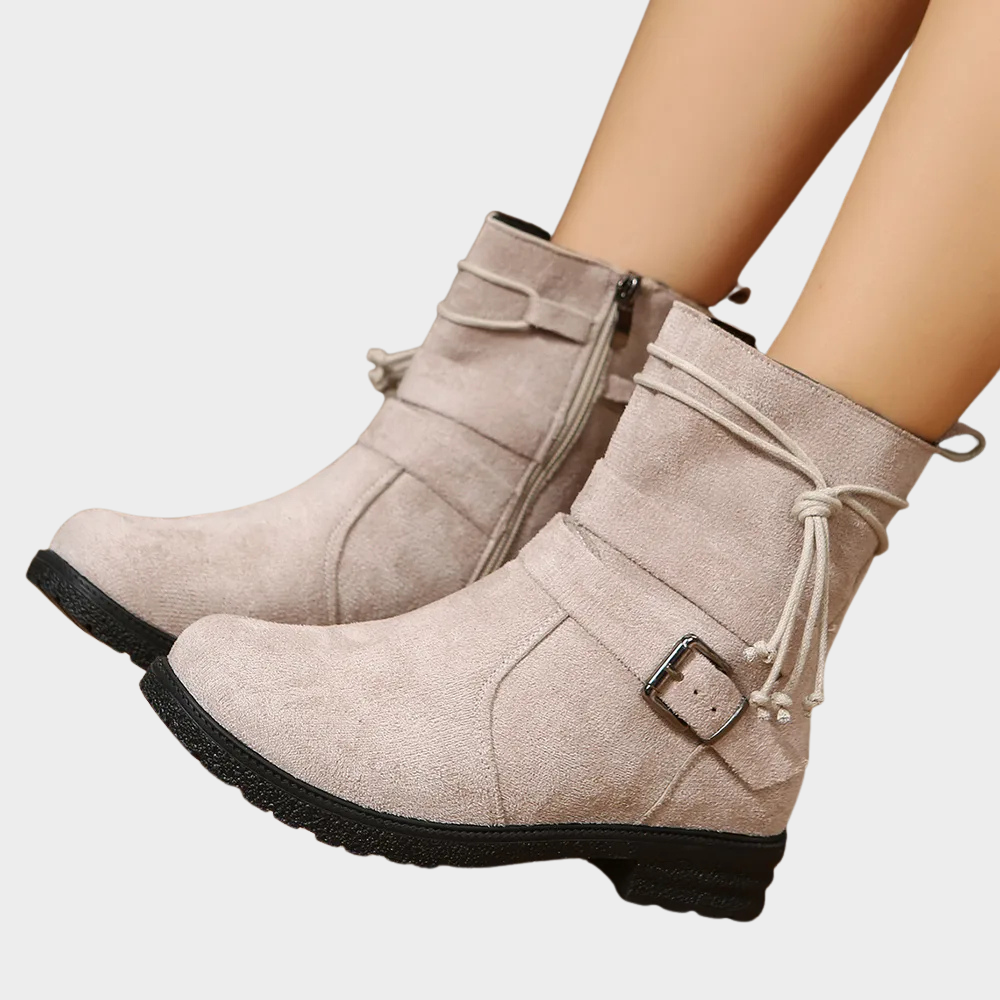 Ophelia | Women's Low Heel Ankle Boots Leather