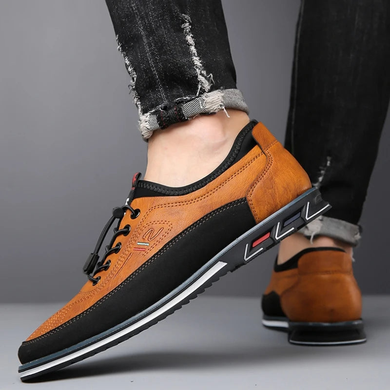 Osric | Men's Leather Trainers Lace up