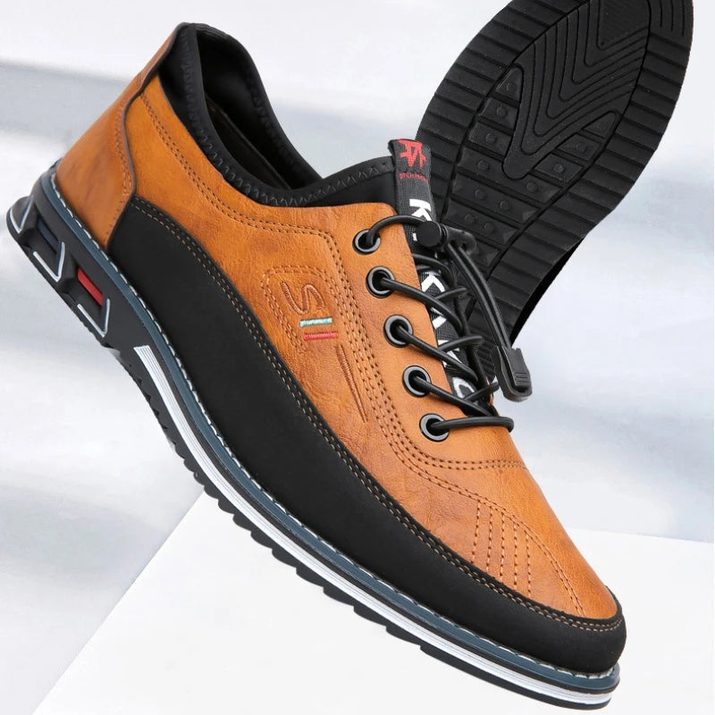 Osric | Men's Leather Trainers Lace up