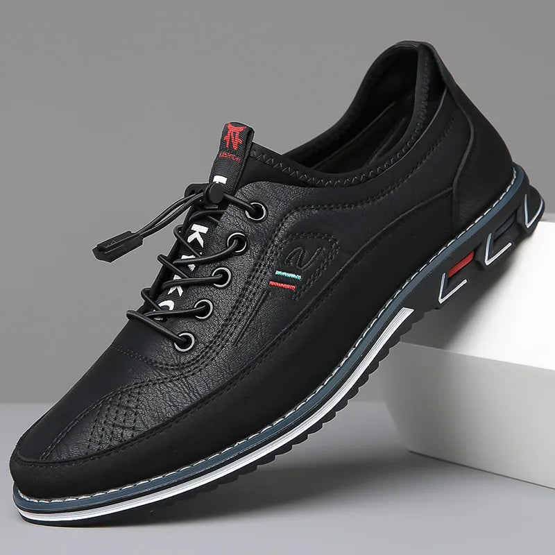 Osric | Men's Leather Trainers Lace up