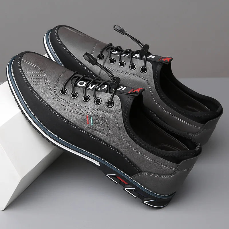 Osric | Men's Leather Trainers Lace up