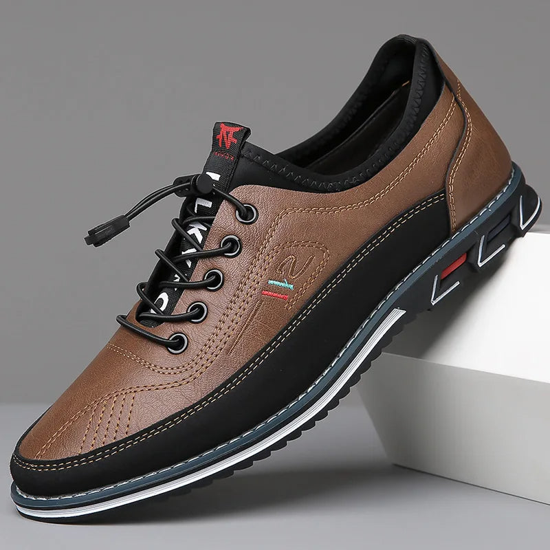 Osric | Men's Leather Trainers Lace up