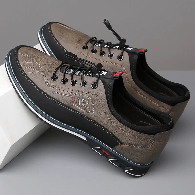 Osric | Men's Leather Trainers Lace up