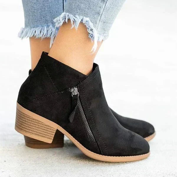 Penelope | Women's Low Heel Ankle Boots Chunky