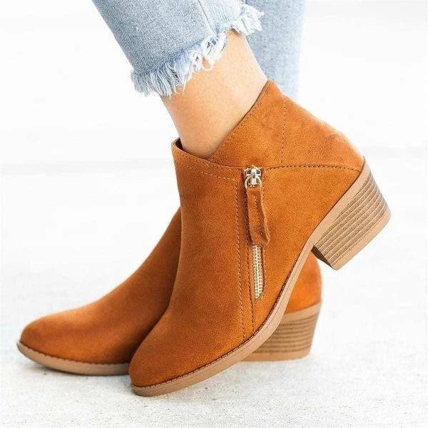 Penelope | Women's Low Heel Ankle Boots Chunky