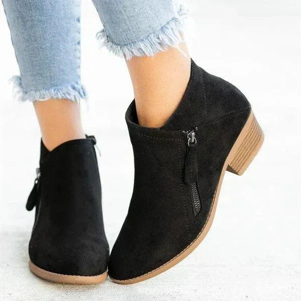Penelope | Women's Low Heel Ankle Boots Chunky
