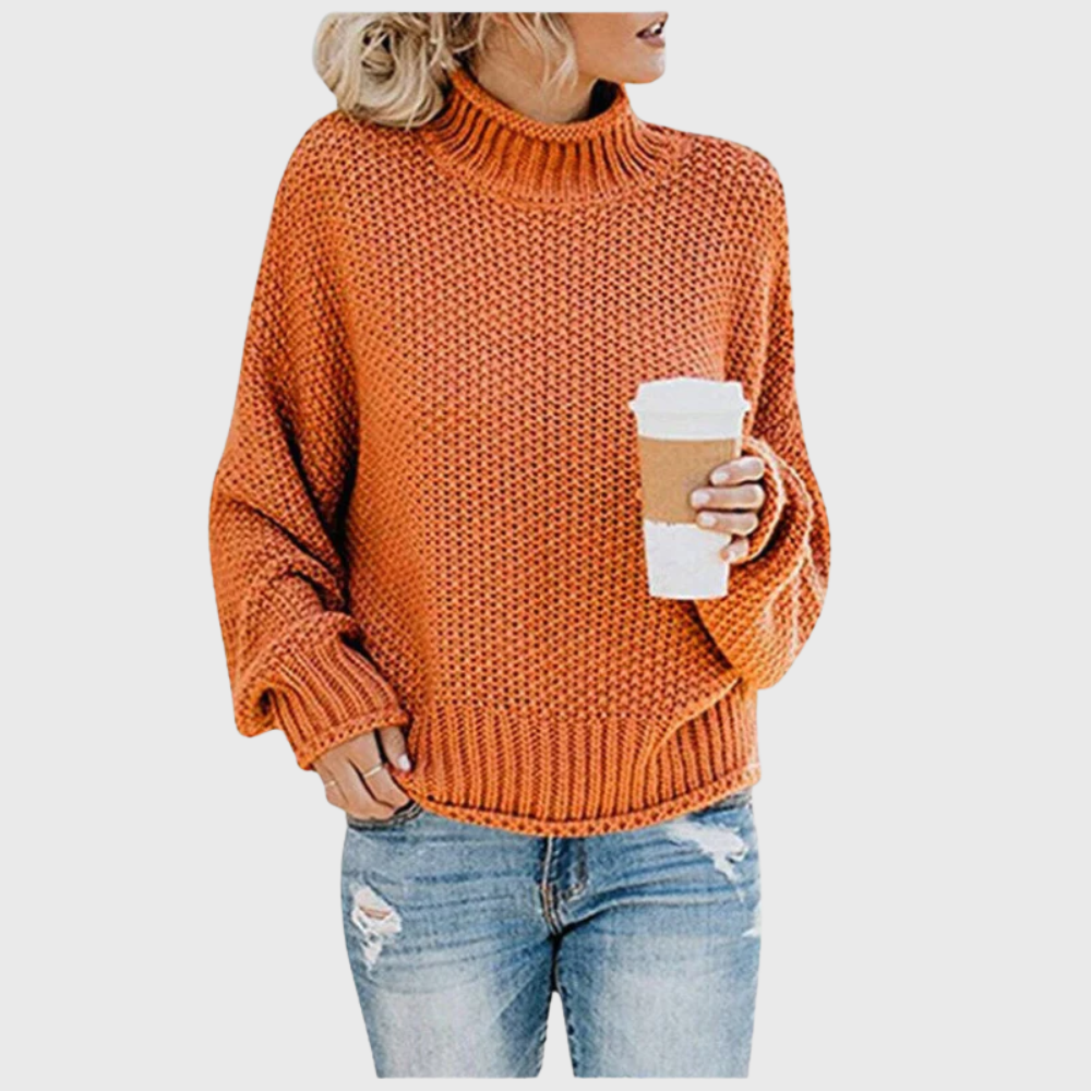 Women's Chunky High-Neck Turtleneck Sweater